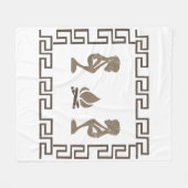 Abstrakte afrikanische Stammeskunst Fleecedecke (Vorderseite (Horizontal))