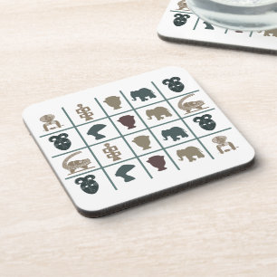 Abstrakte afrikanische Stammeskunst Getränkeuntersetzer