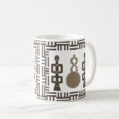 Abstrakte afrikanische Stammeskunst Kaffeetasse (VorderseiteRechts)