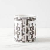 Abstrakte afrikanische Stammeskunst Kaffeetasse (Mittel)