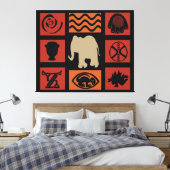 Abstrakte afrikanische Stammeskunst Leinwanddruck (Insitu (Schlafzimmer))