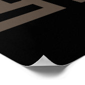 Abstrakte afrikanische Stammeskunst Poster (Ecke)