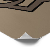 Abstrakte afrikanische Stammeskunst Poster (Ecke)