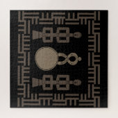 Abstrakte afrikanische Stammeskunst Puzzle (Horizontal)