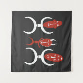 Abstrakte afrikanische Stammesvölker Wandteppich (Vorderseite (Horizontal))