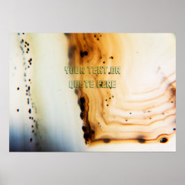 Abstrakte Agate-Muster Poster