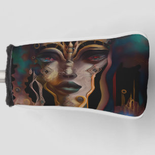 Abstrakte ägyptische Frau Golf Headcover