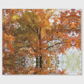 Abstrakte Ahornsaison Baumkronen oder Geschenkpapier (Flach)