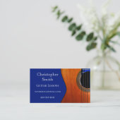 Abstrakte akademische Gitarrenunterricht Visitenkarte (Stehend Vorderseite)