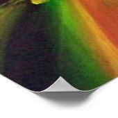 Abstrakte Aktionsfarbe Poster (Ecke)