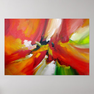 Abstrakte Aktionsfarbe Poster