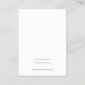 Abstrakte Alcohol Tinte Gold Navy Earring Display Visitenkarte (Rückseite)