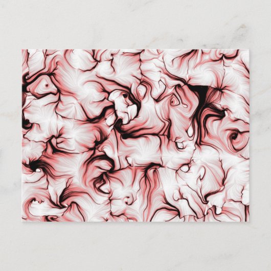 Abstrakte algorithmische Kunst Postkarte (Vorderseite)