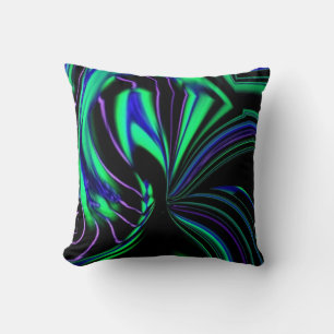 Abstrakte Alien Aura Throw Kissen