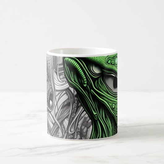 Abstrakte Alien Kaffeetasse (Mittel)