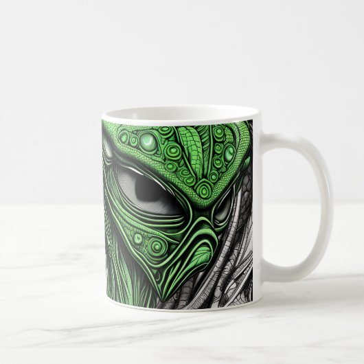 Abstrakte Alien Kaffeetasse (Rechts)