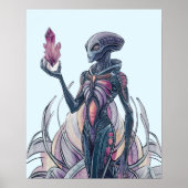 Abstrakte Alien Poster (Vorne)