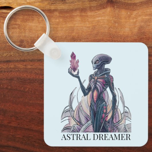 Abstrakte Alien Schlüsselanhänger (Vorderseite)