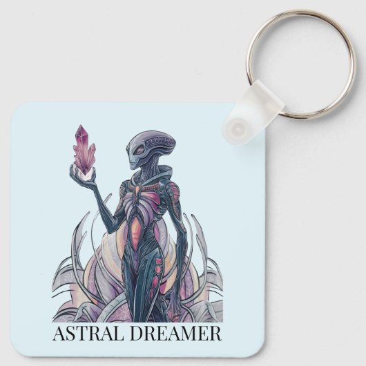 Abstrakte Alien Schlüsselanhänger (Rückseite)