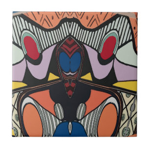 Abstrakte Alien Spanisch Tile Fliese