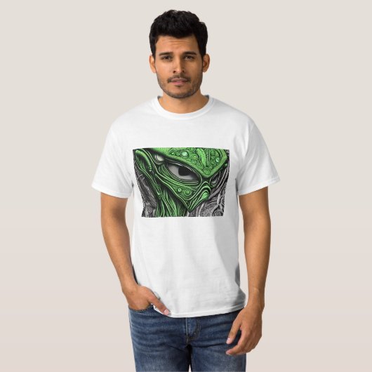 Abstrakte Alien T-Shirt (Vorne ganz)