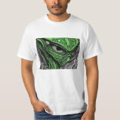 Abstrakte Alien T-Shirt (Vorderseite)