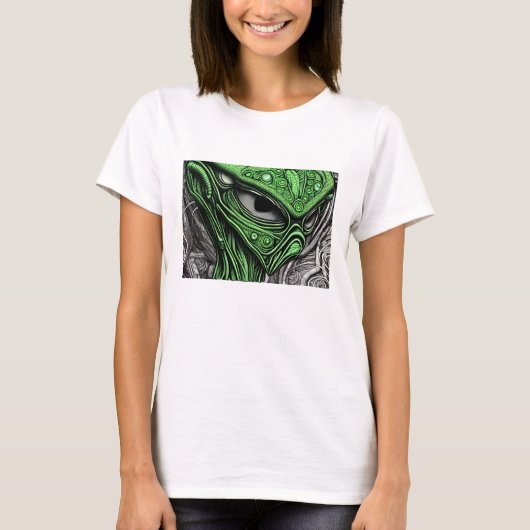 Abstrakte Alien T-Shirt (Vorderseite)
