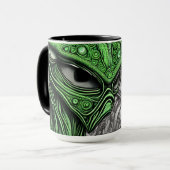 Abstrakte Alien Tasse (Vorderseite Links)