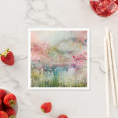 Abstrakte Alkintinte Floral Serviette (Beispiel)