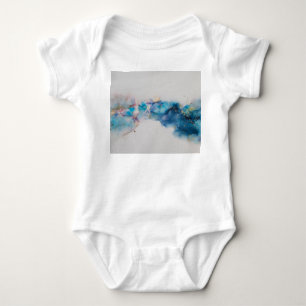 Abstrakte alkoholfreie Tinte Art Background Baby Strampler