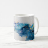 Abstrakte alkoholfreie Tinte Art Background Kaffeetasse (VorderseiteRechts)