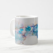 Abstrakte alkoholfreie Tinte Art Background Kaffeetasse (Vorderseite Links)