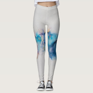 Abstrakte alkoholfreie Tinte Art Background Leggings