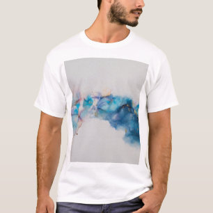 Abstrakte alkoholfreie Tinte Art Background T-Shirt