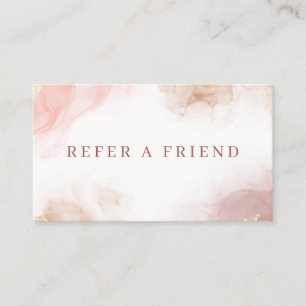 Abstrakte Alkoholtinte Empfehlungskarte