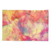 Abstrakte Alkoholtinte Kunst Kissenbezug (Rückseite-Links)