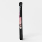 Abstrakte Alkoholtinte KUNST Rosa Gold Schwarz Case-Mate iPhone Hülle (Hinten/Links)