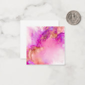 Abstrakte Alkoholtinte | Mitteilungskarte (Vorderseite/Rückseite Beispiel)