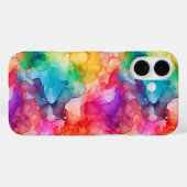 Abstrakte Alkoholtinte Regenbogen Case-Mate iPhone Hülle (Rückseite (Horizontal))