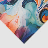 Abstrakte Alkoholtinte Seidenpapier (Ausschnitt)