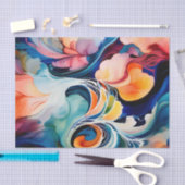 Abstrakte Alkoholtinte Seidenpapier (Handwerk)