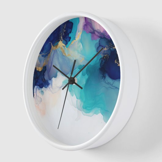 Abstrakte Alkoholtinte | Uhr (Winkel)