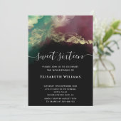 Abstrakte Alkoholtupfer Einladung (Stehend Vorderseite)