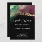 Abstrakte Alkoholtupfer Einladung (Vorne/Hinten)