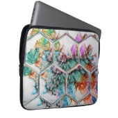 Abstrakte Alkoholtupfer Laptopschutzhülle (Vorne Rechts)