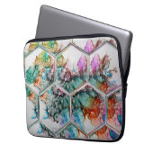 Abstrakte Alkoholtupfer Laptopschutzhülle (Vorderseite Links)