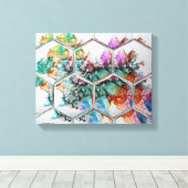 Abstrakte Alkoholtupfer Leinwanddruck (Insitu (Holzboden))