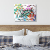 Abstrakte Alkoholtupfer Leinwanddruck (Insitu (Schlafzimmer))