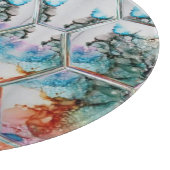 Abstrakte Alkoholtupfer Schneidebrett (Ecke)