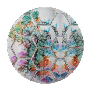 Abstrakte Alkoholtupfer Schneidebrett